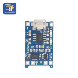 Freeshipping 50 stks / partij 1A 18650 Lithiumbatterijbescherming Board Laadmodule TP4056 met bescherming Eén plaatmodule TC4056