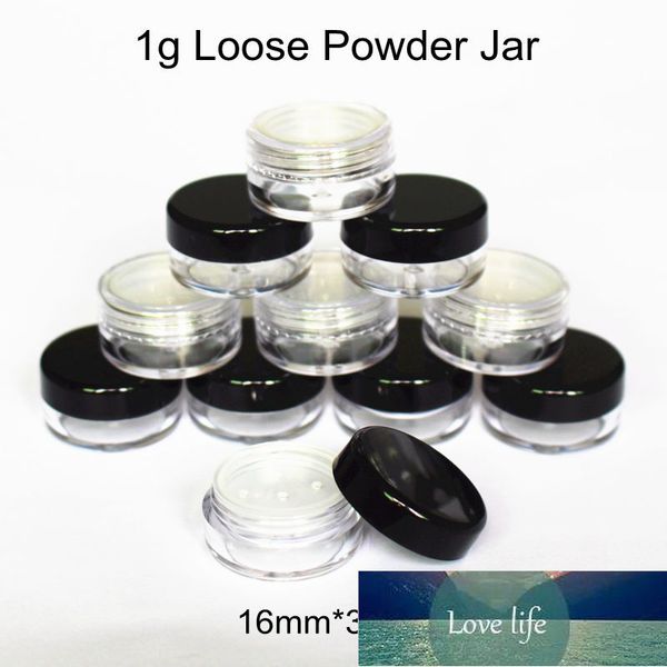 Botellas de embalaje 50 unids/lote 1g 1ml Mini caja de polvo suelto frasco de muestra rellenable envase cosmético vacío caja portátil de plástico DIY