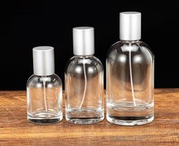50 pcs/lot 30 ml 50 ml 100 ml bouteille de parfum en verre vaporisateur d'eau de toilette bouteille vide Portable épaissie