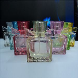 50 stks / partij 30 ml Painting Color Glass Perfume Fles 30cc Vullerbare Geurstroomverstuiver 1OZ Sproeier