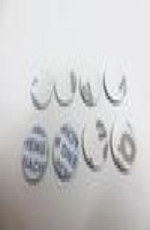 50pcs/lote 3d 10 mm 11 mm 12 mm Logotipo de autos de cristal Key Emblem Botón Pegatina para VW Skoda para BMW M Cayos plegables 5744385