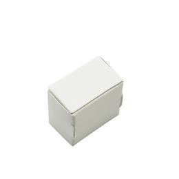 50pcs / lot 4 4 2 5 cm papier kraft blanc bijoux en carton paquet papier carton boîte-cadeau bonbons boutiques boîte de rangement décor fête boîte266m