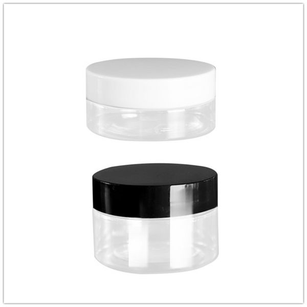 50 pcs/lot 50g pot en plastique avec couvercles vis étain clair conteneur vide cosmétique crème poudre Pot boîte de maquillage