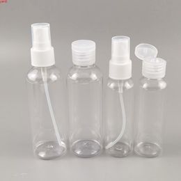 Bouteille de parfum en plastique transparent avec capuchon à Clip, atomiseur vide, petit, 60ml, 100ml, 50 pièces/lot