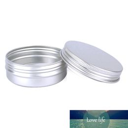50 stks / partij 60 ml aluminium pot voor cosmetische poeder haar wax containers 60 g medaille aluminium case 2oz navulbare fles