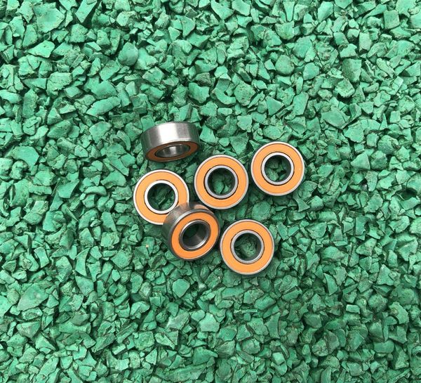 50 pcs/lot 7x13x4mm SMR137-2RS SMR137 2RS RS ABEC-7 acier inoxydable hybride si3n4 roulement à billes en céramique roulements de moulinet de pêche 7*13*4mm