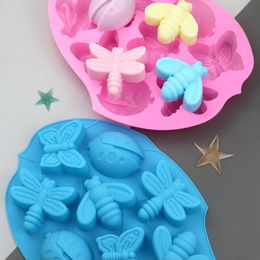 50-stcs/lot 8-cavity Butterfly Insect Mold Diy Dessert Cake Jelly Pudding Handmade Soap Party Gift Baking Tools Home Decor Craft