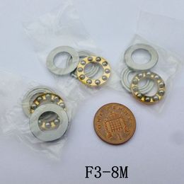 100 pièces F3-8M roulements de butée à billes axiales 3*8*3.5 roulement à billes de poussée d'avion miniature 3x8x3.5mm