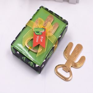 50 stks / partij cactus bierflesopener geschenken wijn soda fles openers zee strand bruiloft gift gunsten partij decoraties