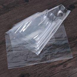 50 stks / partij Clear Plastic Rits Tas voor Kleding Jas Jeans Hoodies Gift Retail Packaging Bag