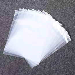 50 unids/lote bolsas de embalaje con cremallera transparente ropa resellable poli plástico ropa mercancías bolsas con cremallera para barco ropa camisa FDVXC