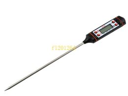 50 stks / partij DHL gratis verzending vlees thermometer keuken digitale koken voedsel sonde elektronische bbq huishoudelijke temperatuur detector tool