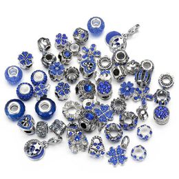 50 -stcs/lot Diy sieraden maken kristal groot gat losse spacer ambachtelijke Europese strass bead hanger voor bedelarmband kettingaccessoires