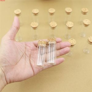 50 stks / partij Glasfles 22 * ​​50mm Reageerbuis Cork Stopper Mini Spice Flessen Container Kleine DIY JARS-flesjes Tiny Glasshigh Qualtity