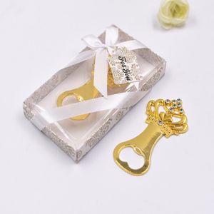 50 stks / partij gouden diamant fles opener bruiloft return baby show kerst verjaardagsfeestje cadeau zakenreizen souvenirs