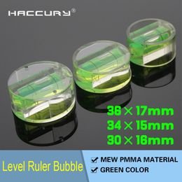 50 stks/partij HACCURY multi-spec acryl disc Ronde Circulaire waterpas waterpas Heerser accessoires groen water blaren Meetinstrument