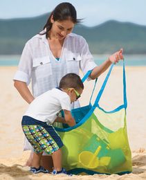 50pcs / lot grand sable sac de plage en maille d'enfants