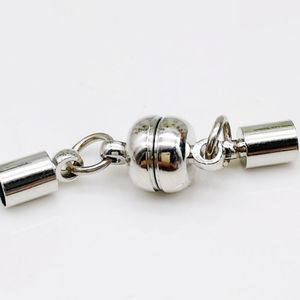 50pcs / lot Classement magnétique Crochets Bijoux fermons Collier Boullier Bracelets Connecteurs de fermoir pour Ewelry Fabriqué à la main avec Bell