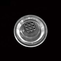 50 unids/lote tazón de vidrio de nueve agujeros, bobina de glicerina para narguile, accesorios para fumar glico enfriado liberable, tazones, pipa de agua, pipas de humo shisha