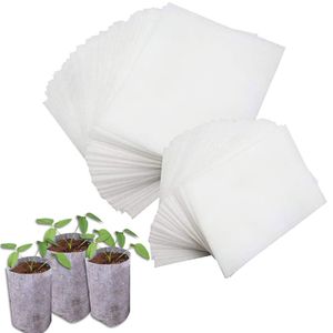 50pcs / lot usine de pépinières Sacs de culture Biodégradables Tissu non tissé Pots de semis écologiques pour Gardengreenhouse Planting Tool