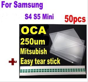 50 pcs/lot OCA adhésif transparent optique pour Samsung galaxy S4 I9500 S4 MINI I9190 autocollant double face