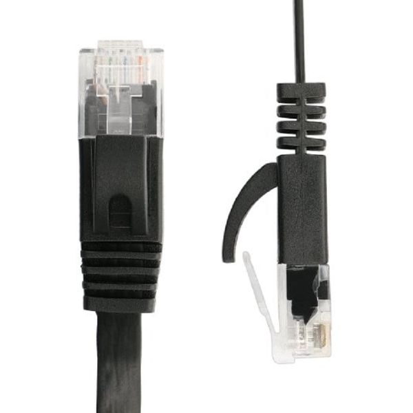 Livraison gratuite 50pcs / lot Fil de cuivre pur CAT6 Câble réseau Ethernet UTP plat 0,25 m 0,5 m 1 m 1,5 m 2 m-30 m Câble LAN RJ45 Patch noir / blanc