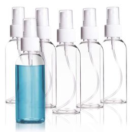 50pcs / lot Petites Bouteilles De Pulvérisation 60ml Fine Mist Mini Bouteille De Pulvérisation 2 Onces De Voyage Bouteilles De Pulvérisation Réutilisable Vide Bouteille En Plastique PP / PET Jhstj