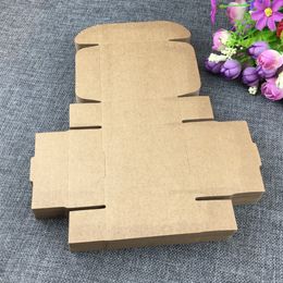 50pcs / lot Soap Paper Gift Pacakging Box, Brown Kraft Paper and Biack Paper Box, Boîte de papier d'artisanat de mariage de mariage