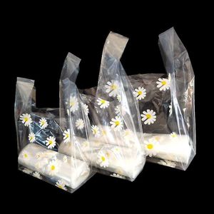 50 stks / partij Supermarkt Winkelen Plastic Zakken Materiat Vest Bags Gift Cosmetische Tassen Voedsel Verpakking Tas 210724