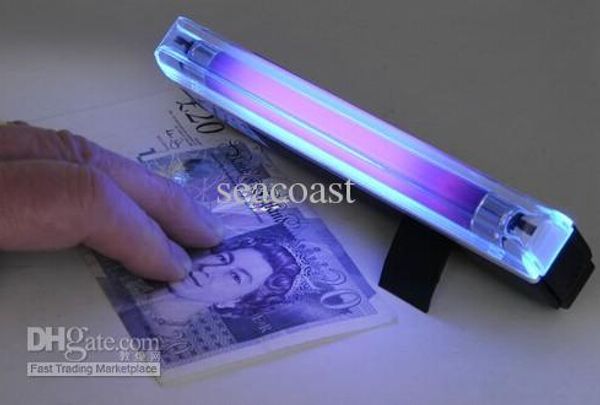 50pcs UV Ultraviolet Désinfection Lights 2 en 1 UV Light Handheld Handheld Torch Portable Fake Money ID Détecteur Lampe Lampe Lampes Outils Outils