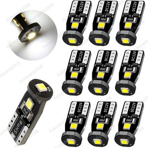 50pcs / lot blanc T10 3030 3SMD LED CANBUS ERROR ERREUR GRATUITE Ampoule de voiture 168 194 2825 Lampe de dégagement Lampe de lecture Porte de porte LIGNE PLAQUE LUMIÈRE 12V