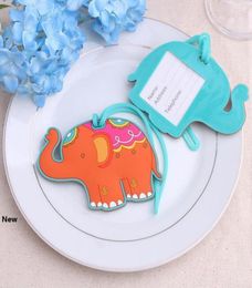 50pcs Lucky Elephant Luggage Tags Baby Shower Favors Giveaways Giveaways Gift Airline Creative Cadeaux RRA19093156568