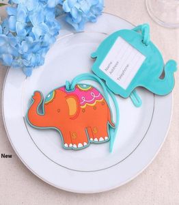 50pcs Lucky Elephant Luggage Tags Baby Shower Favors Giveaways Giveaways Gift Airline Creative Cadeaux RRA19093156568