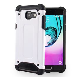 50 stks Luxe Hybride Dual Layer Combo Hard PC + Soft TPU Defender Tough Armor Slank Plastic Telefoon Cover Case voor Samsung J6 J7 Note 5