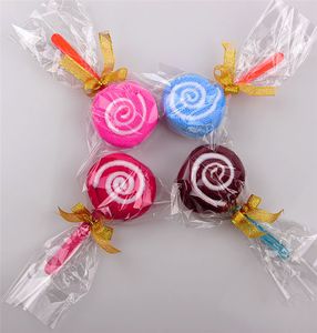 50 stcs microvezel mini lolly vorm wasstoffen cake ornament handdoek handdoek trouwfeest gunst cadeau