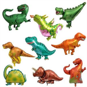 50pcs Mini dinosaure feuille ballon garçons animaux ballons enfants dinosaure fête d'anniversaire décorations jurassiques ballon H1026244J