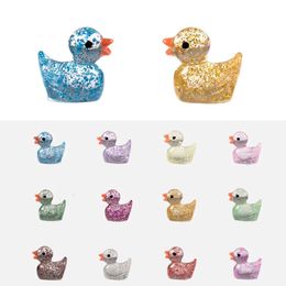 50pcs mini canards sequins miniatures de canard de canard décoration de bureau mignon figurines accessoires de jardin fée