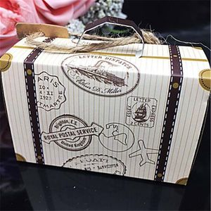 Mini valise de voyage 50 pièces, boîtes à bonbons, boîtes à cadeaux de mariage, fournitures de fête, porte-bonbons Bomboniere, idées de fête d'anniversaire 283t