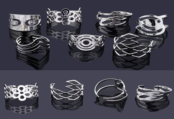 50 pièces mélange Style Vintage alliage gitane réglable doigt tatouage anneaux orteil anneau Lots pour femmes hommes entier Jewelry8874595