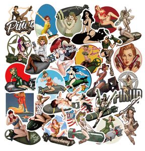 Autocollants mixtes de la seconde guerre mondiale, 50 pièces, affiche Sexy Pin Up Girl, jouets, voiture, téléphone, moto, bagages, ordinateur portable, autocollants, DIY bricolage, 1269334