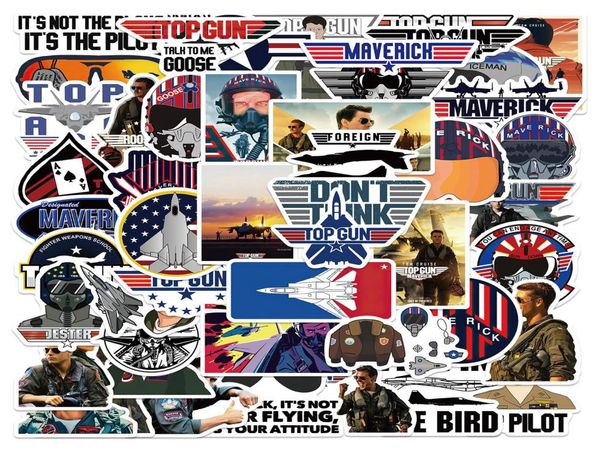 Autocollant du film Top Gun Maverick, étiquette graffiti Tom Cruise, pour bricolage, bagages, ordinateur portable, vélo, guitare, 50 pièces, 5454821