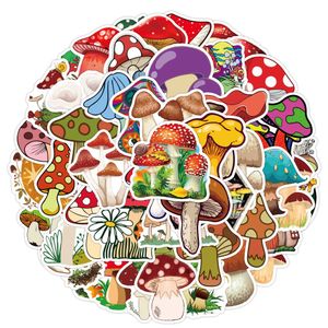 50 stks Mushroom Stickers Non-Random Voor Auto Bike Bagage Sticker Laptop Skateboard Motor Waterfles Snowboard Muurstickers Kindergeschenken