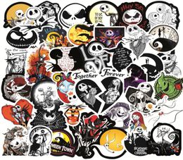 50pcs Nightmare Before Christmas Halloween Movie Sticker fans anime paster Cosplay scrapbooking telefoon laptop decoratie3138096