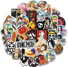 50 stks één stuk stickers pack voor laptop anime graffiti waterdichte vinylsticker sticker sticker sticker cadeau voor tienermeisjes en jongen
