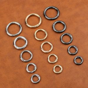 50 Stuks Te Openen Sleutelhanger Metalen Lente Poort O Ring Lederen Tas Riem Gesp Hond Keten Snap Sluiting Clip Trigger bagage 240110