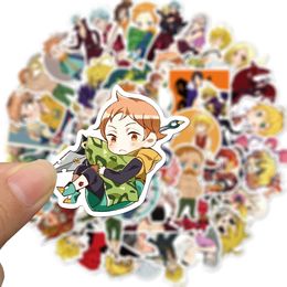 50 stks-pack anime cartoon mooie sticker waterdichte stickers voor fles laptop auto planner scrapboobe telefoon macbook cup garderobe muur deur organizer decals