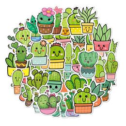 50-pcs-pack cartoon cactus stickers muurstickers groothandel vinylsticker waterdichte laptops auto plakboeking gitaar doos skateboard jdm bagage sticker