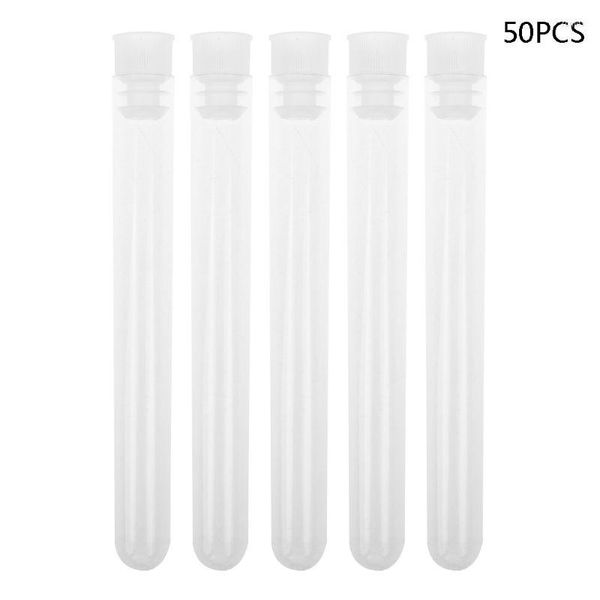 50Pcs/Pack Kit de tubes à centrifuger Conteneur de test de laboratoire transparent pour IDEAL Schoo