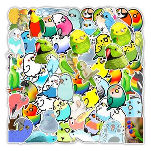 50-pcs-pack kleur vogel cartoon stickers groothandel vinylsticker waterdichte laptops auto scrapbooking water fles gitaar doos skateboard jdm bagage sticker