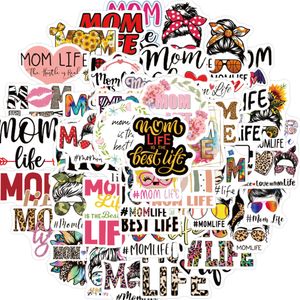 50st-Pack MOM Life Stickers Waterdicht Vinyl Stickers voor Bagage Waterfles Laptop Auto Planner Scrapbooking Telefoon Mac Kledingkast Deur Muurstickers